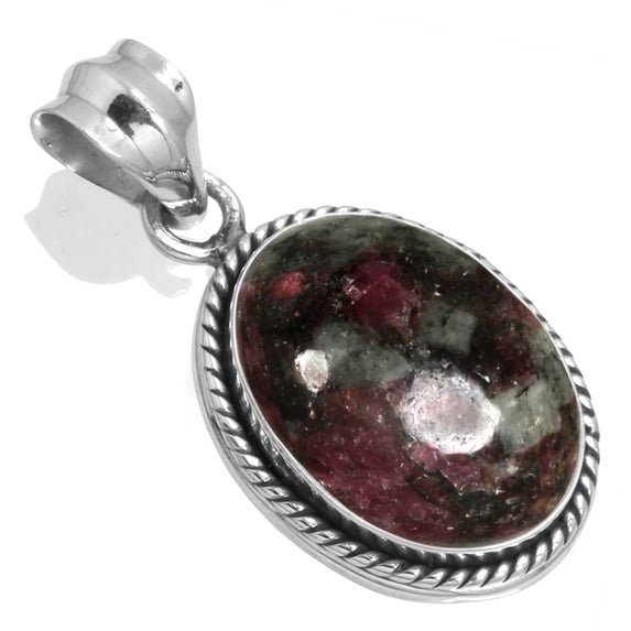 Natural Eudialyte Women Jewelry 925 Sterling Silver Pendant