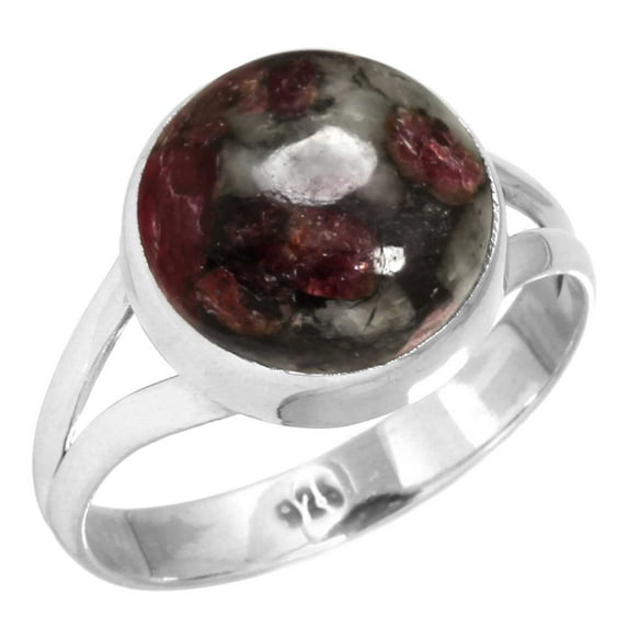 Natural Eudialyte Women Jewelry 925 Sterling Silver Ring