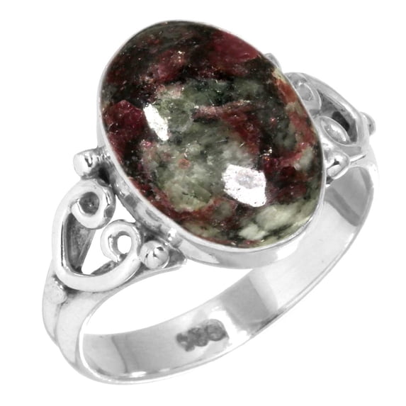Natural Eudialyte Women Jewelry 925 Sterling Silver Ring