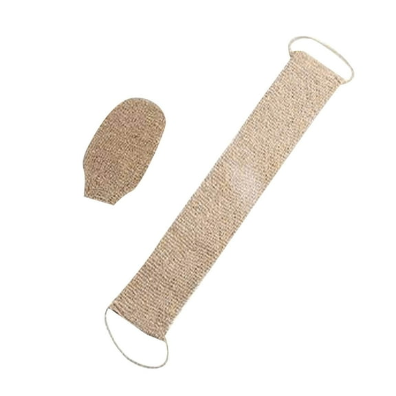Natural Exfoliating Back Scrubber Durable and Machine Washable with Handle for Bath and Shower Gentle and Effective for All Skin Types