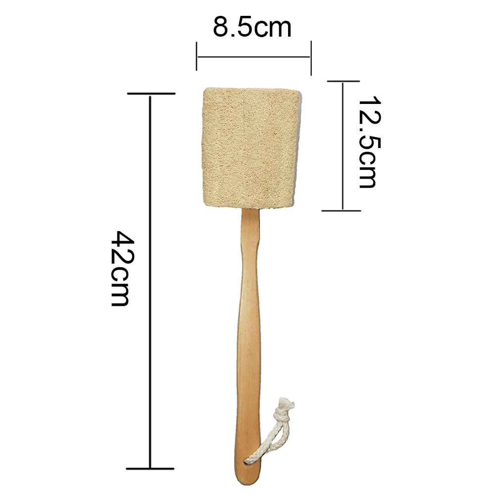 Natural Exfoliating Loofah luffa loofa Bath Brush On a Stick With