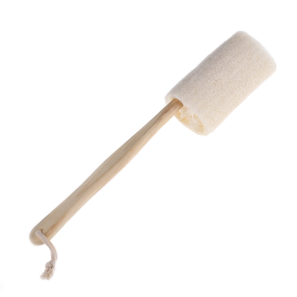 Natural Exfoliating Loofah luffa loofa Bath Brush On a Stick - With ...