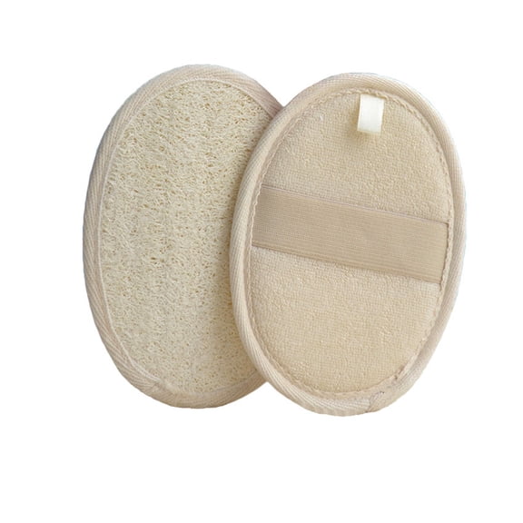 Natural Exfoliating Sponge Pad – Eco-Friendly Loofah Bath Scrub for Men & Women, Soft Yet Effective Body Cleansing Glove (5.1" x 7.1")