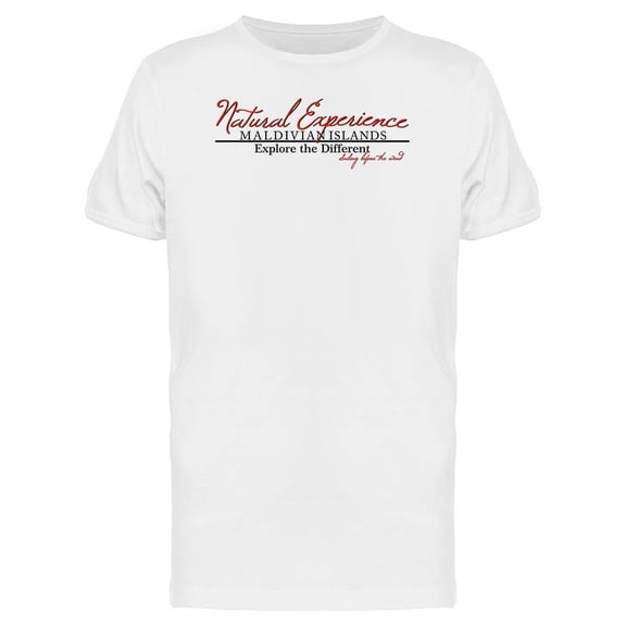 Natural Experience Lettering Tee Men's -Image by Shutterstock