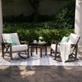 thumbnail image 1 of Natural Expressions 3 Piece Patio Rocking Bistro Set, Outdoor Conversation Chairs Set with 2 Metal Rockers with Thick Cushions and Coffee Table, 1 of 7