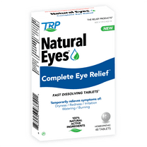 (4 pack) Natural Eyes, Complete Eye Relief, Fast Dissolving Tablets, Dryness, Redness, Irritation, Watering and Burning, 48 Count