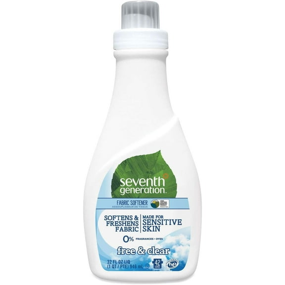 Natural Fabric Softener Liquid, 42 Loads & Clear 32.0fl oz (pack of 2)