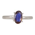 thumbnail image 1 of Natural Faceted Labradorite 925 Sterling Silver Ring Jewelry s.8 ALLR-25882, 1 of 1