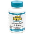 thumbnail image 1 of Natural Factors Acidophilus & Bifidus Double Strength, Probiotic and Prebiotic Formula, 90 Capsules, 1 of 2