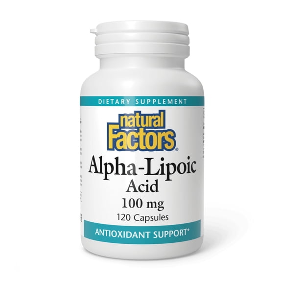 Natural Factors Alpha-Lipoic Acid, 100 mg, 120 Capsules
