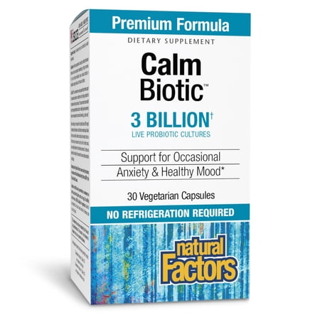 Natural Factors Calmbiotic 3 Billion, 30 Capsules