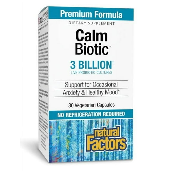 Natural Factors Calmbiotic 3 Billion, 30 Capsules