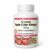 Natural Factors - Fermented Apple Cider Vinegar 500 mg. - 180 Capsules