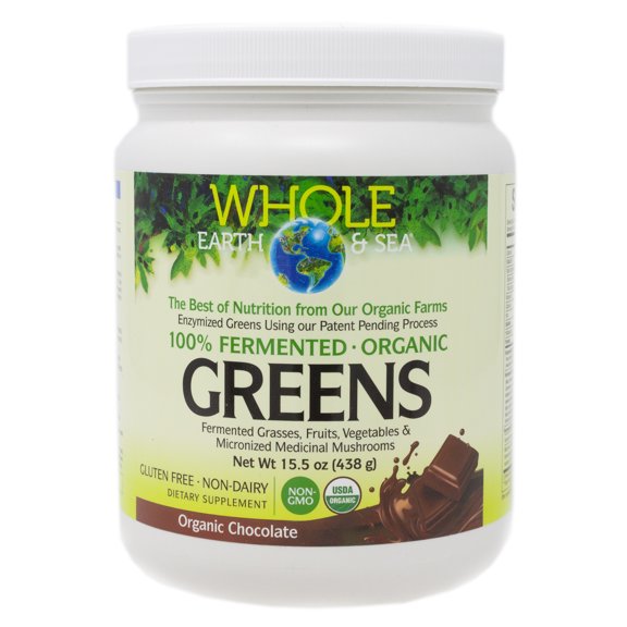Natural Factors Fermented Greens Chocolate - 30 Servings