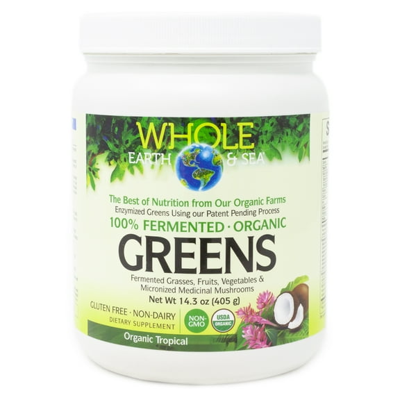 Natural Factors Fermented Greens Tropical - 30 Servings