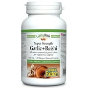 Natural Factors GarlicRich, Super Strength Garlic + Reishi, 120 Delayed Release Vegetarian Capsules