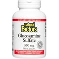 thumbnail image 1 of Natural Factors Glucosamine Sulfate, Supports Healthy Joint Mobility, Cartilage and Connective Tissue, 180 Capsules, 1 of 8