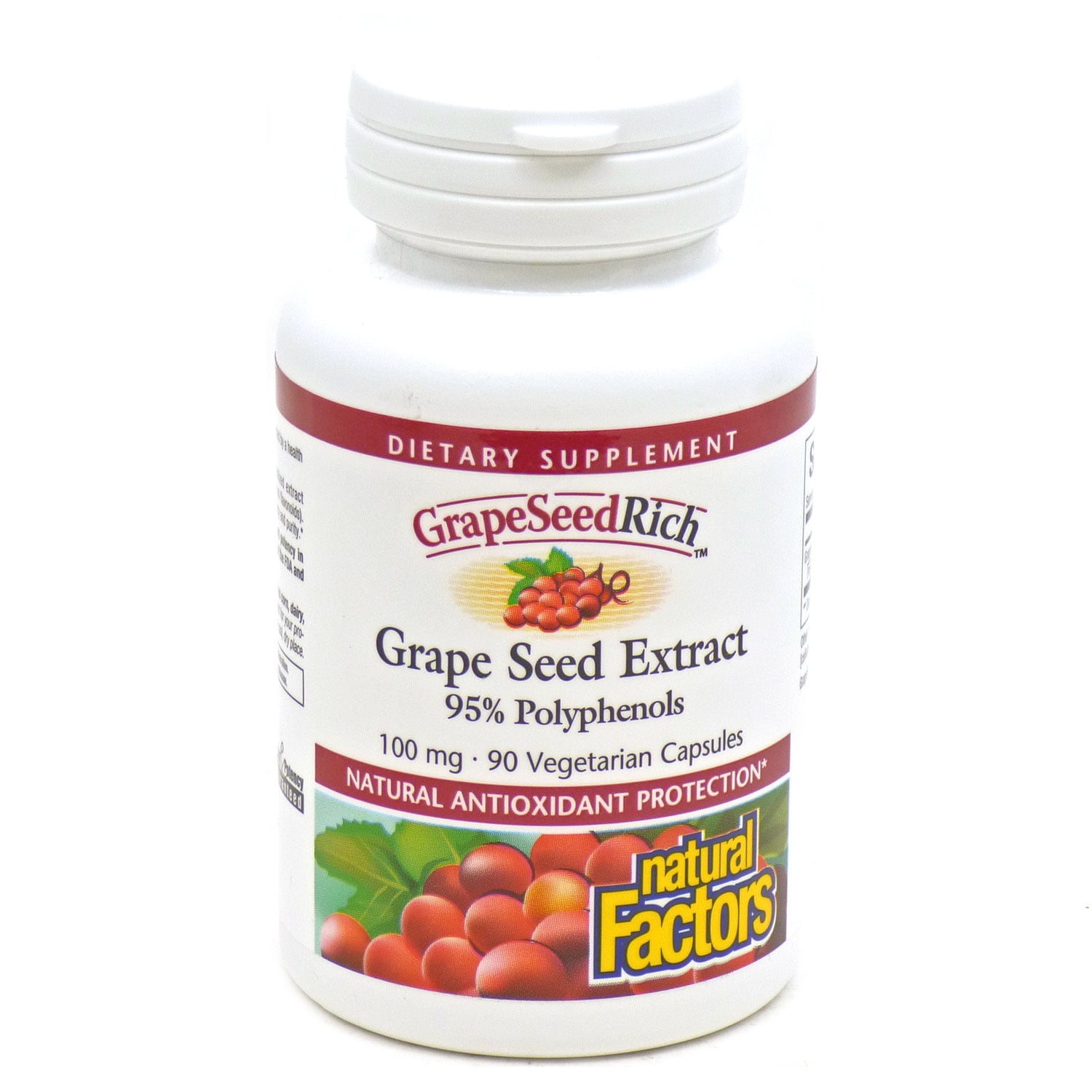 Natural Factors Grape Seed Extract 100 mg 90 Veg Caps