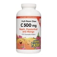 thumbnail image 1 of Natural Factors Kids Chewable Vitamin C 500 mg, Supports Immune Health, Bones, Teeth and Gums, Peach, Passionfruit and Mango, 270 Wafers, 1 of 6