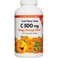 thumbnail image 1 of Natural Factors Kids Chewable Vitamin C 500 mg, Supports Immune Health, Bones, Teeth and Gums, Tangy Orange, 270 Wafers, 1 of 8