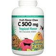 thumbnail image 1 of Natural Factors Kids Chewable Vitamin C 500 mg, Supports Immune Health, Bones, Teeth and Gums, Tropical, 180 Wafers, 1 of 8