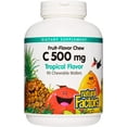 thumbnail image 1 of Natural Factors Kids Chewable Vitamin C 500 mg, Supports Immune Health, Bones, Teeth and Gums, Tropical, 90 Wafers, 1 of 8