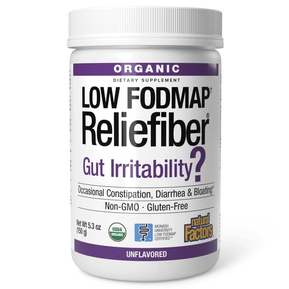Natural Factors - Low Fodmap Reliefiber Unflavored 5.3 ounces