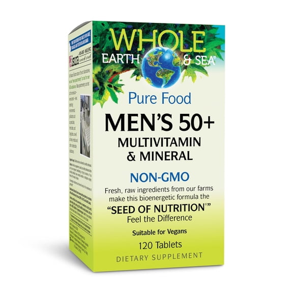 Natural Factors Mens 50 Plus Multiviamin and mineral - 120 Tablets