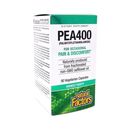 Natural Factors PEA400 - 90 Vegetarian Capsules