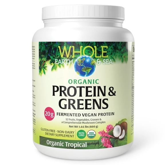 Natural Factors Protein and Greens Tropical - 20 Servings