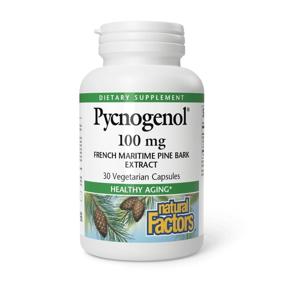 Natural Factors Pycnogenol 100mg- 30 Vegetarian Capsules