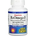 thumbnail image 1 of Natural Factors RxOmega-3 Factors Mini-Gels, EPA 350mg, DHA 140mg, Supports Cardiovascular Health, 60 Softgels, 1 of 2