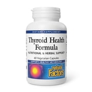 Natural Factors Thyroid Health Formula, Nutritional and Herbal Support, 60 Capsules