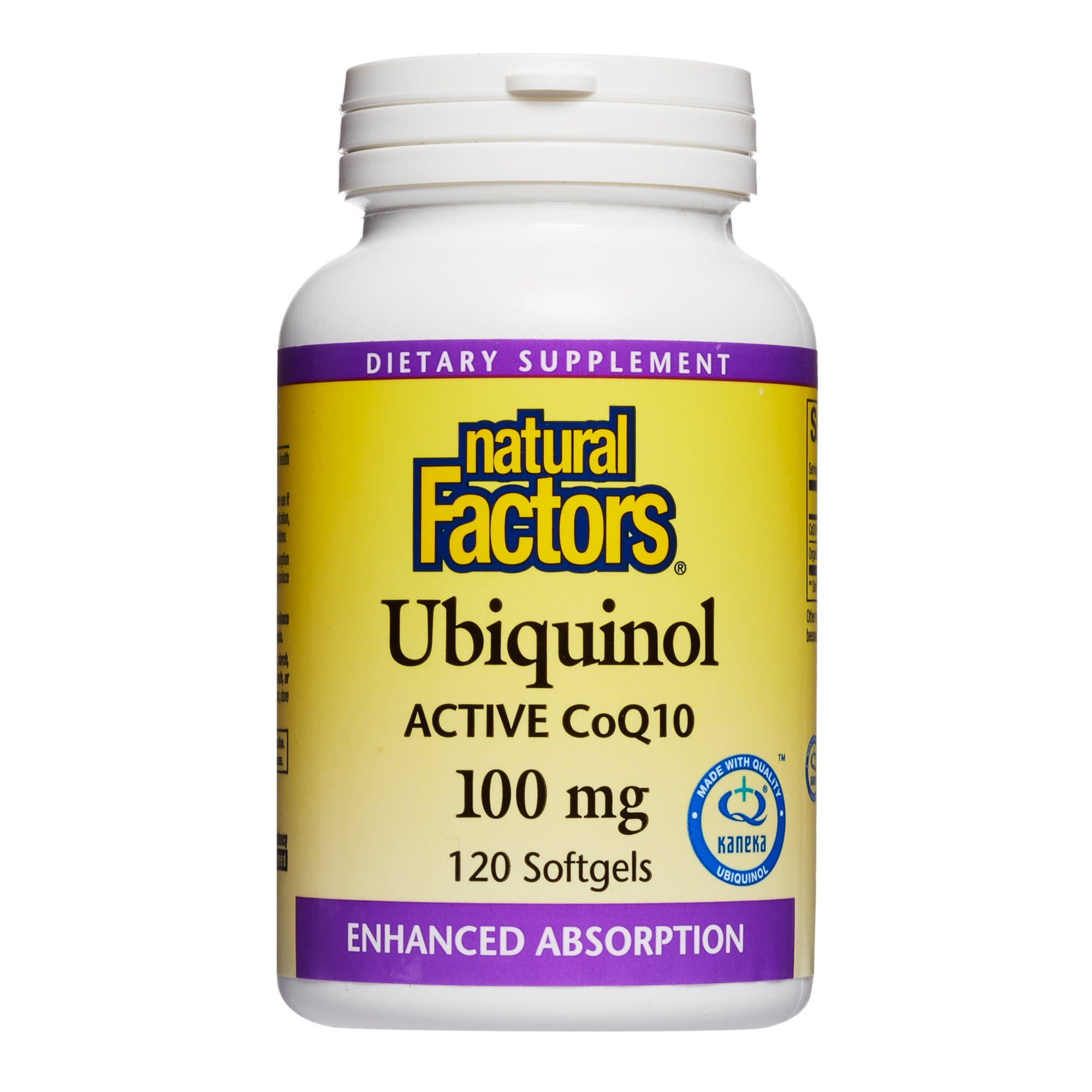 Natural Factors - Ubiquinol QH Active CoQ10 100 mg. - 120 Softgels