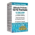 thumbnail image 1 of Natural Factors Ultimate Probiotic 12/12 Formula, Daily Probiotic for Ongoing Digestive Support, 12 Strains, 12 Billion CFU, 60 Vegetarian Capsules, 1 of 3