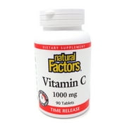 Natural Factors Vitamin C 1000 mg Time Release, Antioxidant Support for Immune and Bone Health, 90 Tablets
