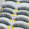 thumbnail image 1 of Natural False Eyelashes 10-Pair Set Premium Material Easy Application Reusable for Daily Wear, 1 of 9
