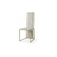 thumbnail image 1 of Natural Faux Leather & Metal Dining Chair - 22 x 18 x 40 in., 1 of 1