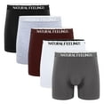 thumbnail image 1 of Natural Feelings Boxer Briefs Mens Underwear Men Pack Soft Cotton Open Fly Underwear, 1 of 3