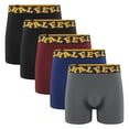 thumbnail image 1 of Natural Feelings Mens Cotton Boxer Briefs Dailywear Long Leg Male Boxer Shorts, 5 Pack, 1 of 3
