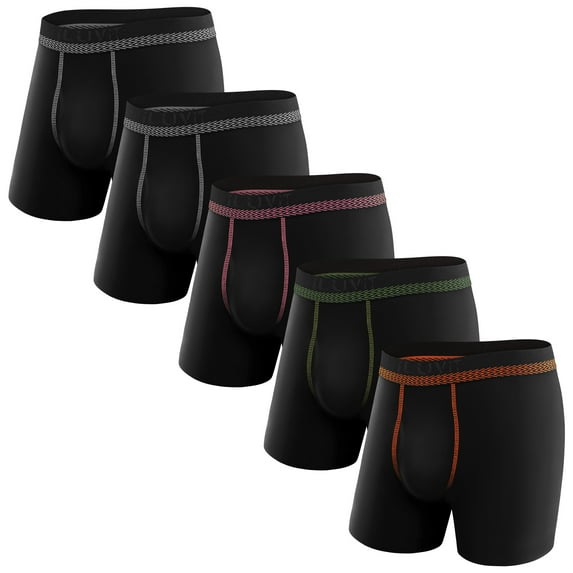 Natural Feelings Mens Underwear Boxer Briefs Cotton Underwear For Men Pack, 5 Pack