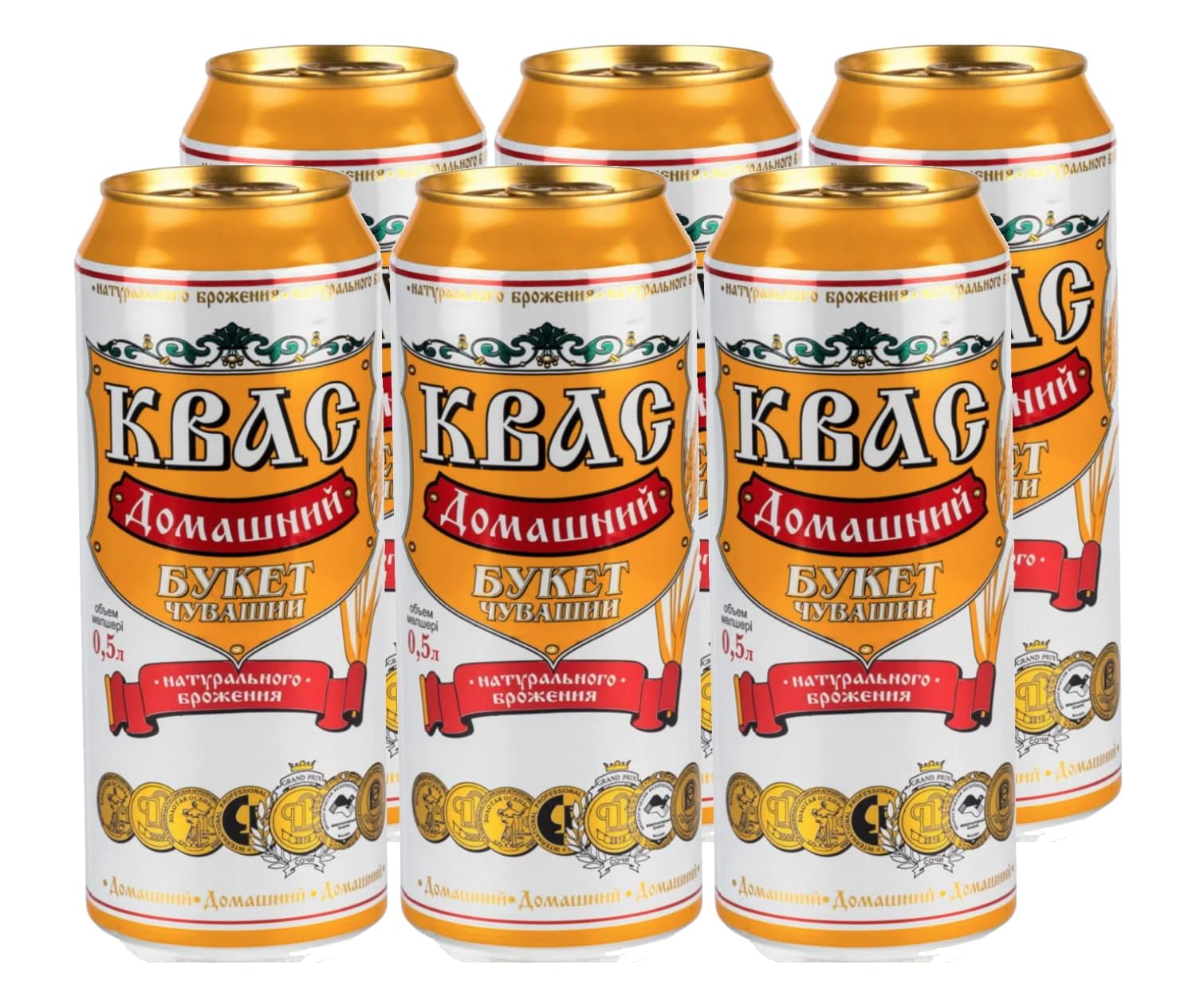 Natural Fermentation Rye Bread Kvas "Homemade Bouquet of Chuvashia", 0.