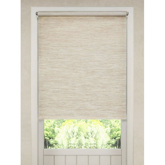 Natural Fiber Cordless Roller Shade 15x72 Tan