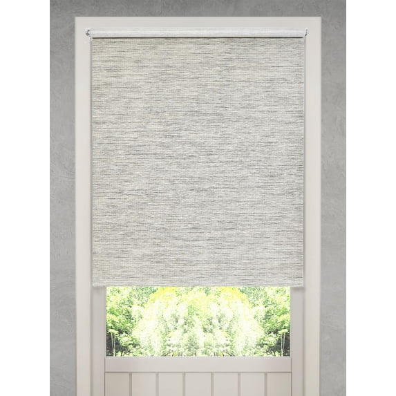 Natural Fiber Cordless Roller Shade 18x72 Gray