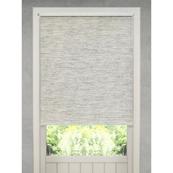 Natural Fiber Cordless Roller Shade 19x72 Gray