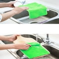 thumbnail image 1 of Natural Fiber Dishcloth – Super Thin High Absorbent Kitchen Towel, Non-Oil Retaining Cleaning Rag for Dishes Pots Countertops, Reusable Dry Towel for Dining & Bar 9.06 × 7.07 in, 1 of 8