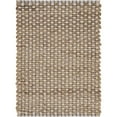 thumbnail image 1 of Natural Fiber Indigo 5 ft. x 7 ft. 9 in. Hand Woven / Hand Loomed with Jute & chenille in India Modern Contemporary Geometric Distressed Ikat Rustic Collegiate Dockside Indoor Rectangle Area Rug, 1 of 3