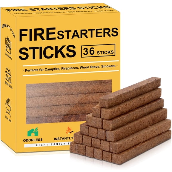 Natural Fire Starter Cubes: Upgraded 36 Firestarters Kindling