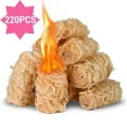 thumbnail image 1 of Avger Natural Fire Starters, All Weather Firestarters 220 PCS – Odorless, Waterproof Eco-Friendly for Wood Stoves, Fireplaces, BBQs, Campfires Fire Pits, 1 of 8