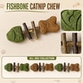 thumbnail image 1 of Natural Fishbone Cat Dental Toy, 7In Cat Chew Toy with Catnip & Natural Silvervine, Healthy Teeth Cleaning Dental Chew for Indoor Cats and All Cat Breeds with Edible Design, 1 of 6